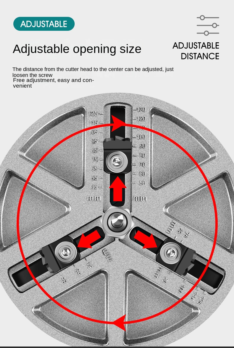 Adjustable Hole Opener - Cut Perfect Holes Every Time