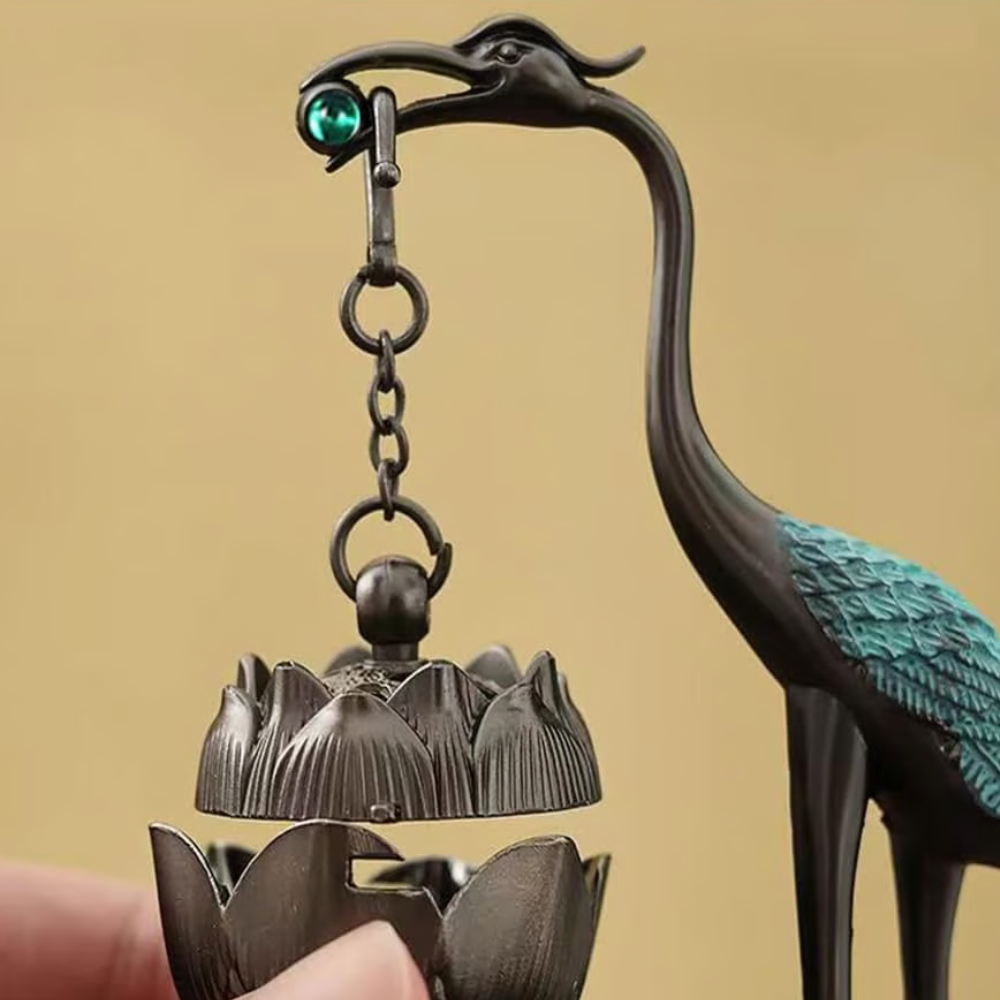 Hanging Crane Incense Burner