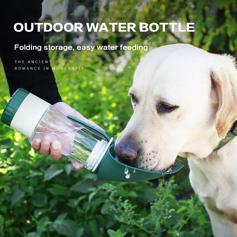 🐕 2-in-1 Pet Dog Water Bottle - Hydration and Nutrition Anytime, Anywhere for your Pet