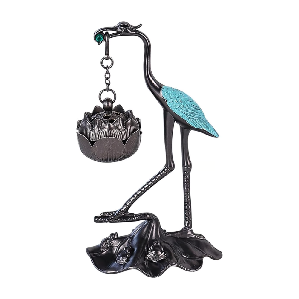 Hanging Crane Incense Burner