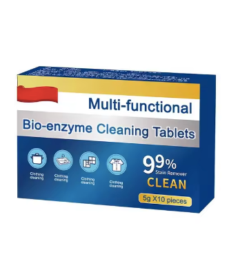 Bioenzyme Cleaning Tablets - 99.9% Bacteria-Free Clean Every Time (1 box 10 pieces)