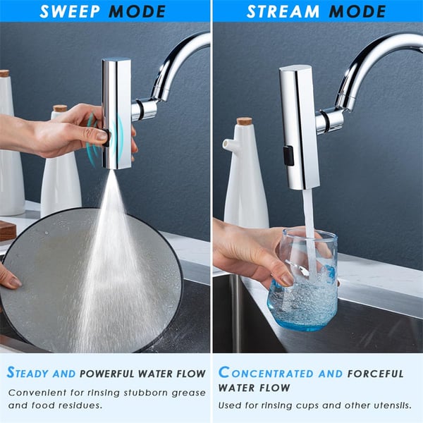 🚰 Advanced 360° Three-Mode Waterfall Modern Faucet – Perfect for Every Kitchen Task